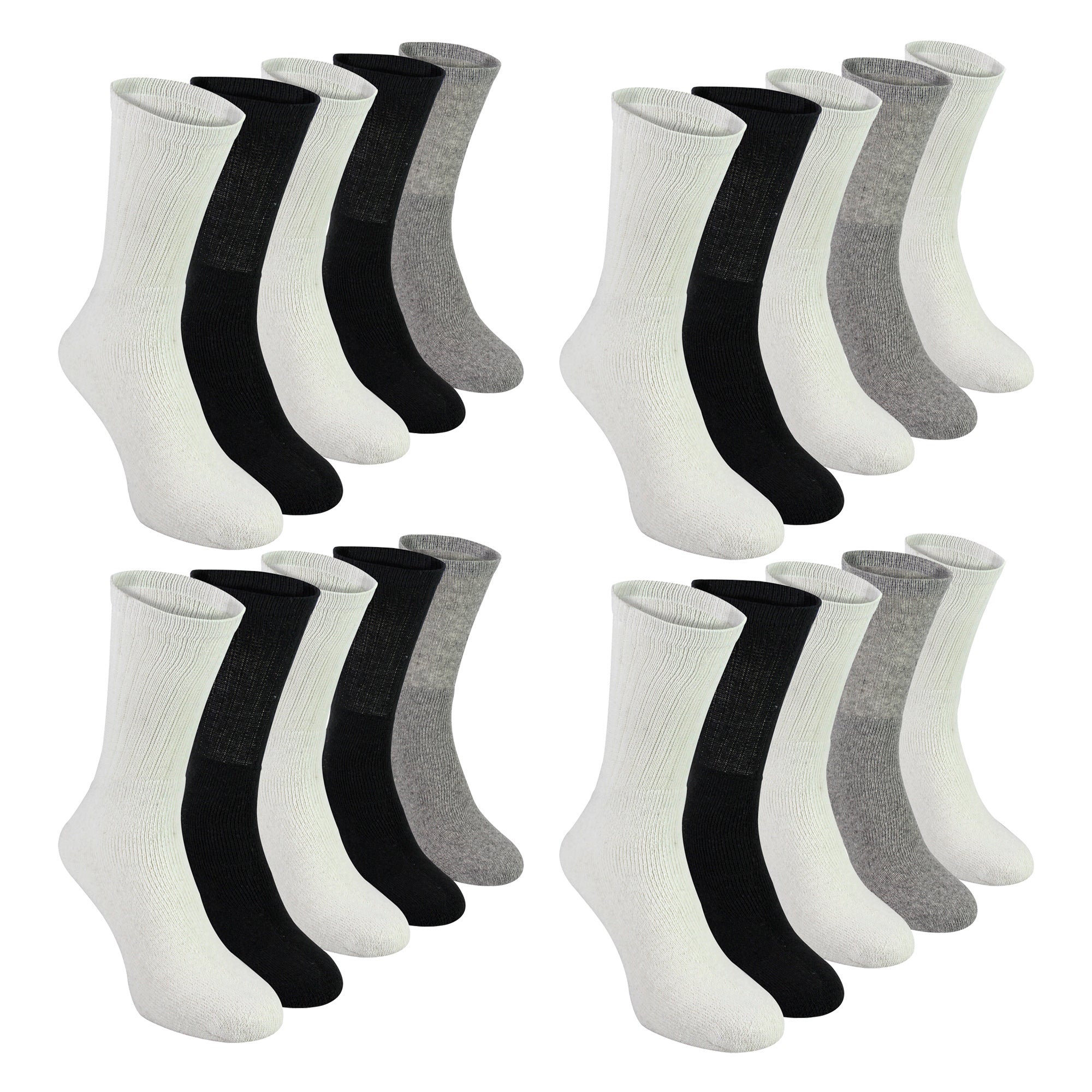 Mens 20 Pack Multipack Sport Socks | Breathable Cotton Running Socks