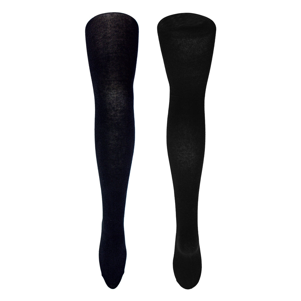 3 Pack Girls Plain Soft Breathable Cotton School Tights (5 Sizes)