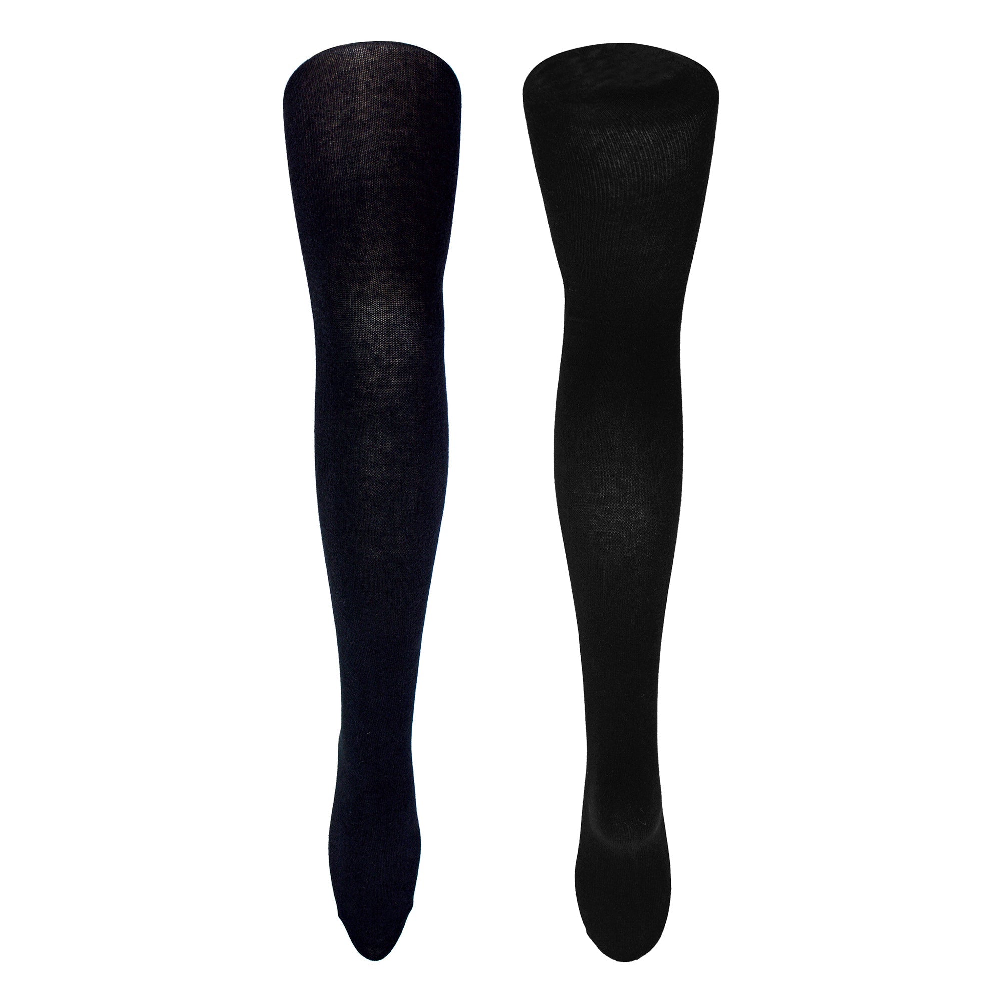 3 Pack Girls Plain Soft Breathable Cotton School Tights (5 Sizes)
