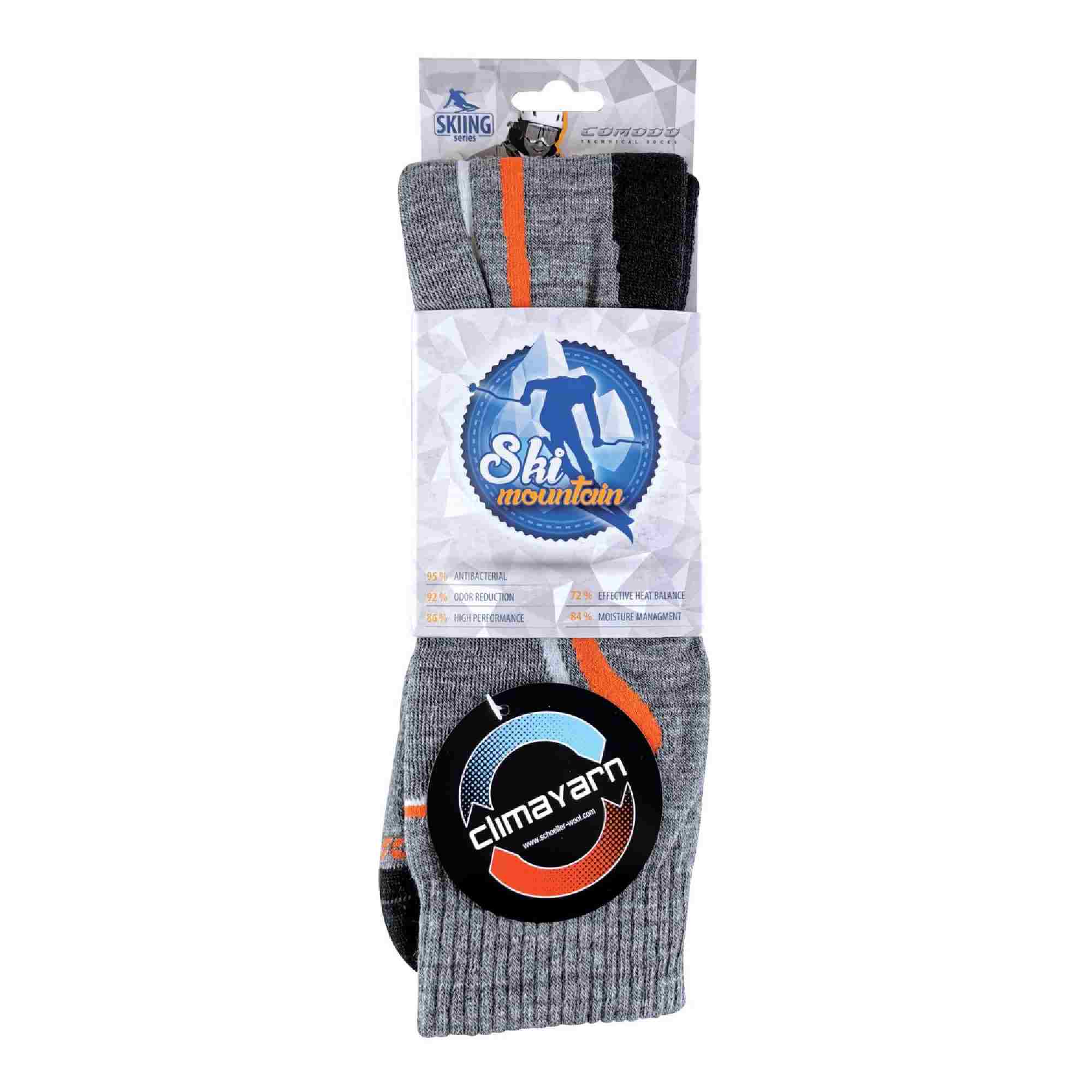 1 Pack Snow Sports Climacontrol Merino Wool Ski Socks