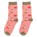 1 Pack Ladies Novelty Fox Bamboo Socks