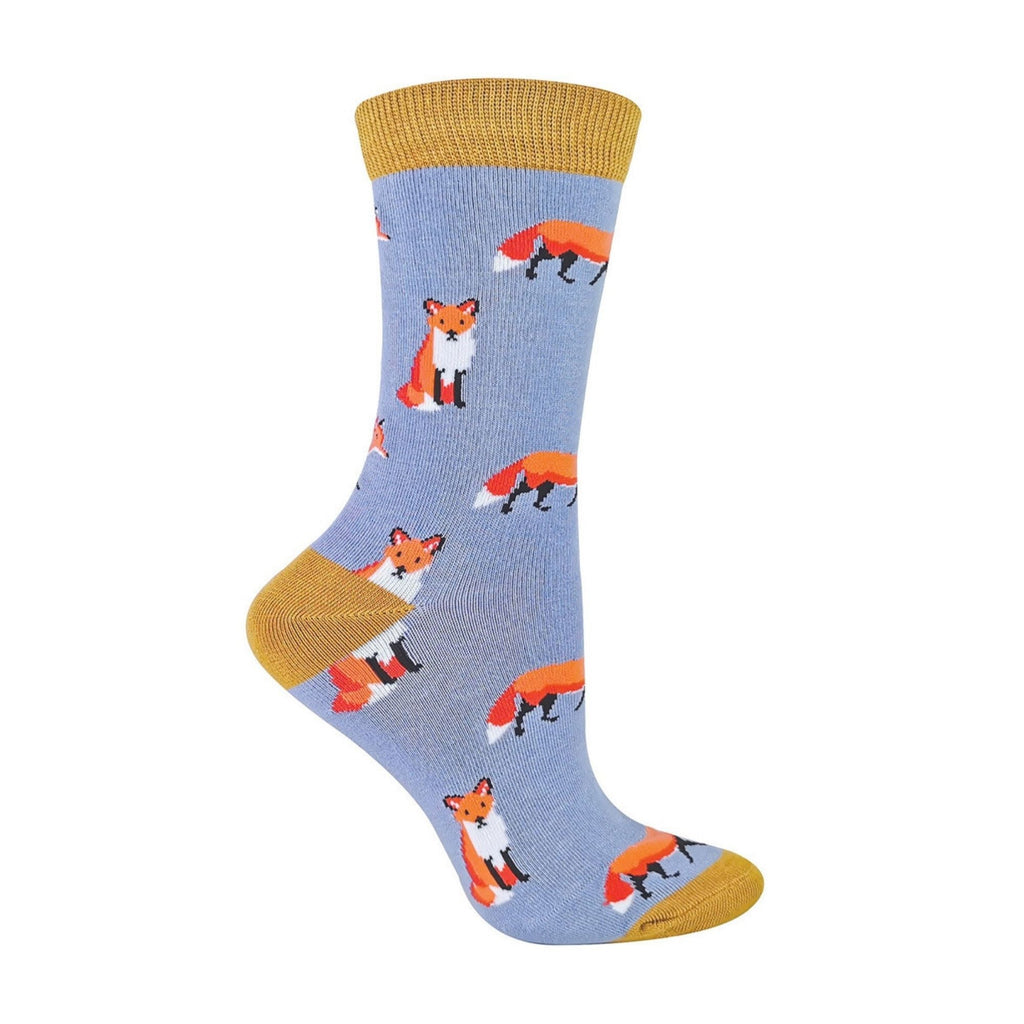 1 Pack Ladies Novelty Fox Bamboo Socks