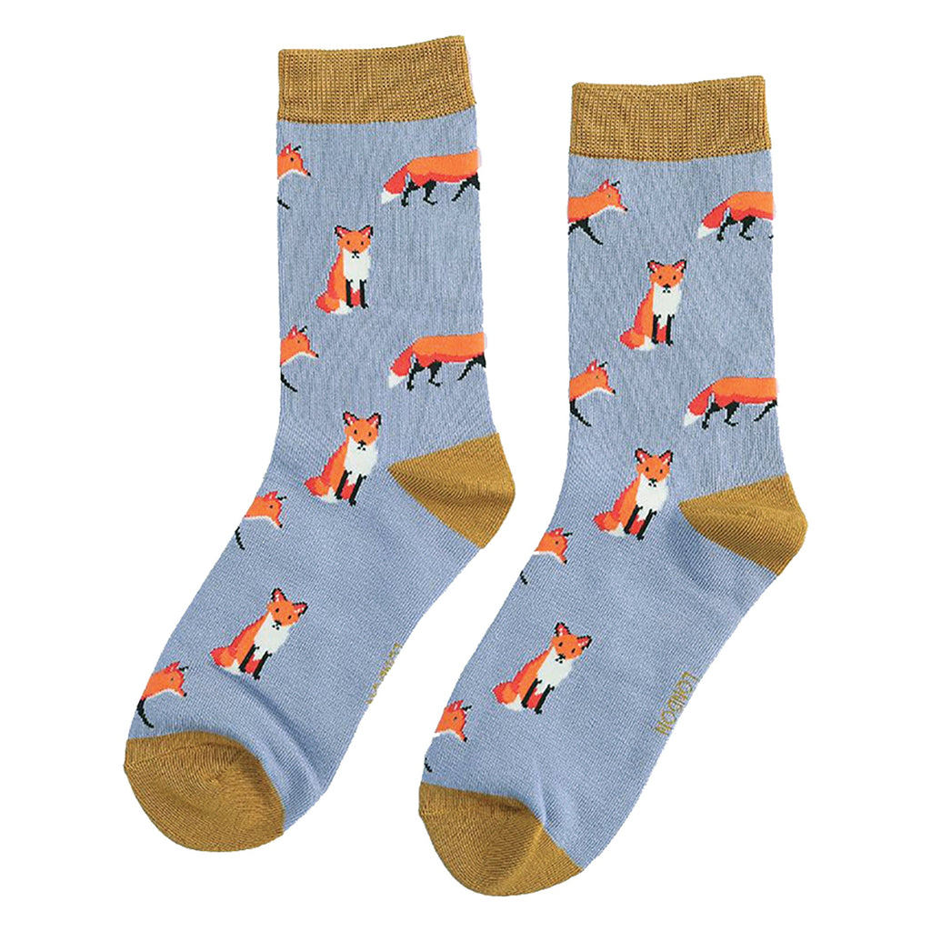 1 Pack Ladies Novelty Fox Bamboo Socks