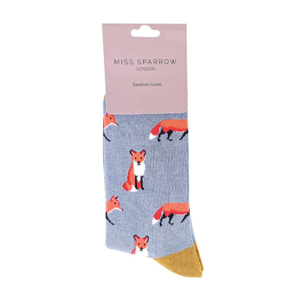 1 Pack Ladies Novelty Fox Bamboo Socks