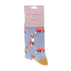 1 Pack Ladies Novelty Fox Bamboo Socks