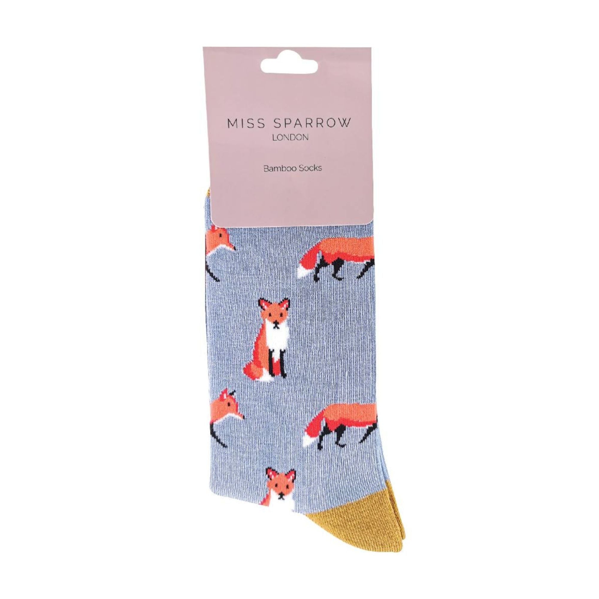 1 Pack Ladies Novelty Fox Bamboo Socks