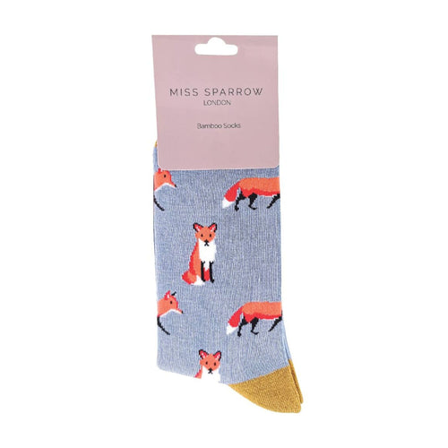 1 Pack Ladies Novelty Fox Bamboo Socks