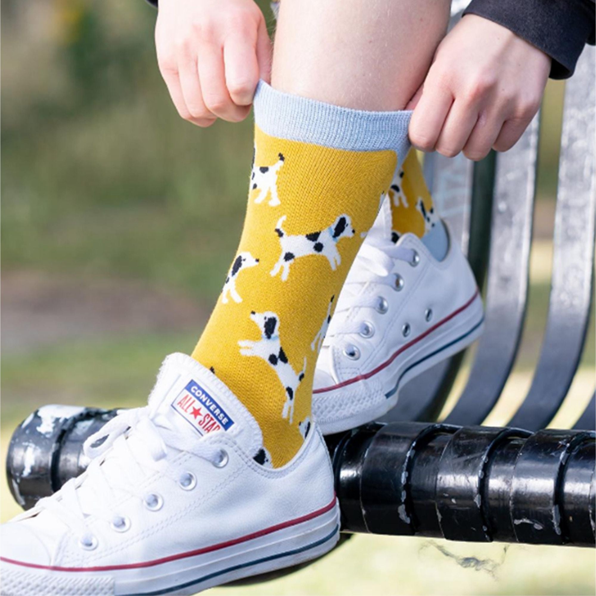 1 Pack Ladies Novelty Navy Retriever Bamboo Socks