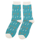 1 Pack Ladies Novelty Music Patterned Bamboo Socks