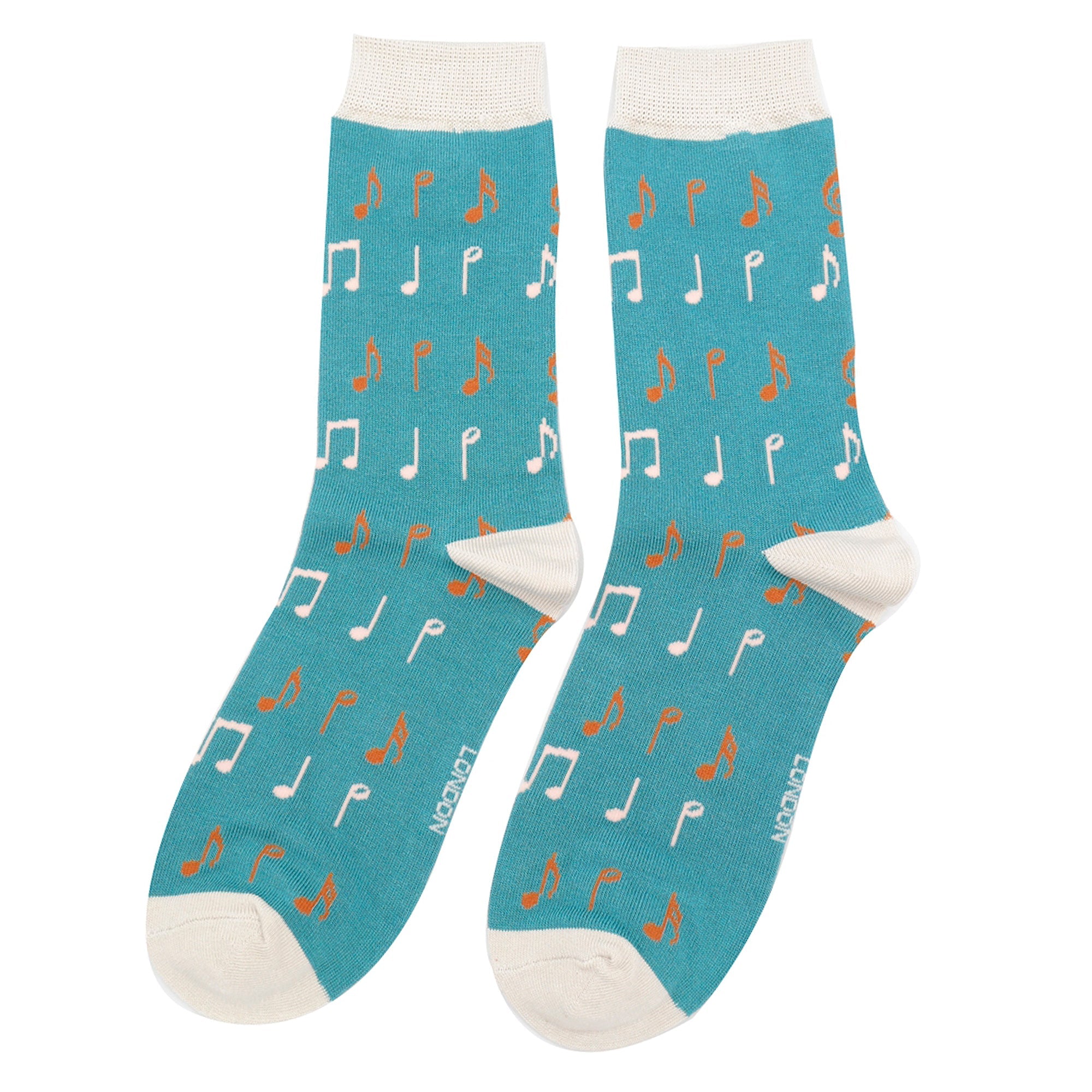1 Pack Ladies Novelty Music Patterned Bamboo Socks