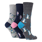 6 Pairs Ladies Non Elastic Patterned Socks