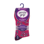 6 Pack Ladies Non Elastic Floral Patterned Cotton Socks