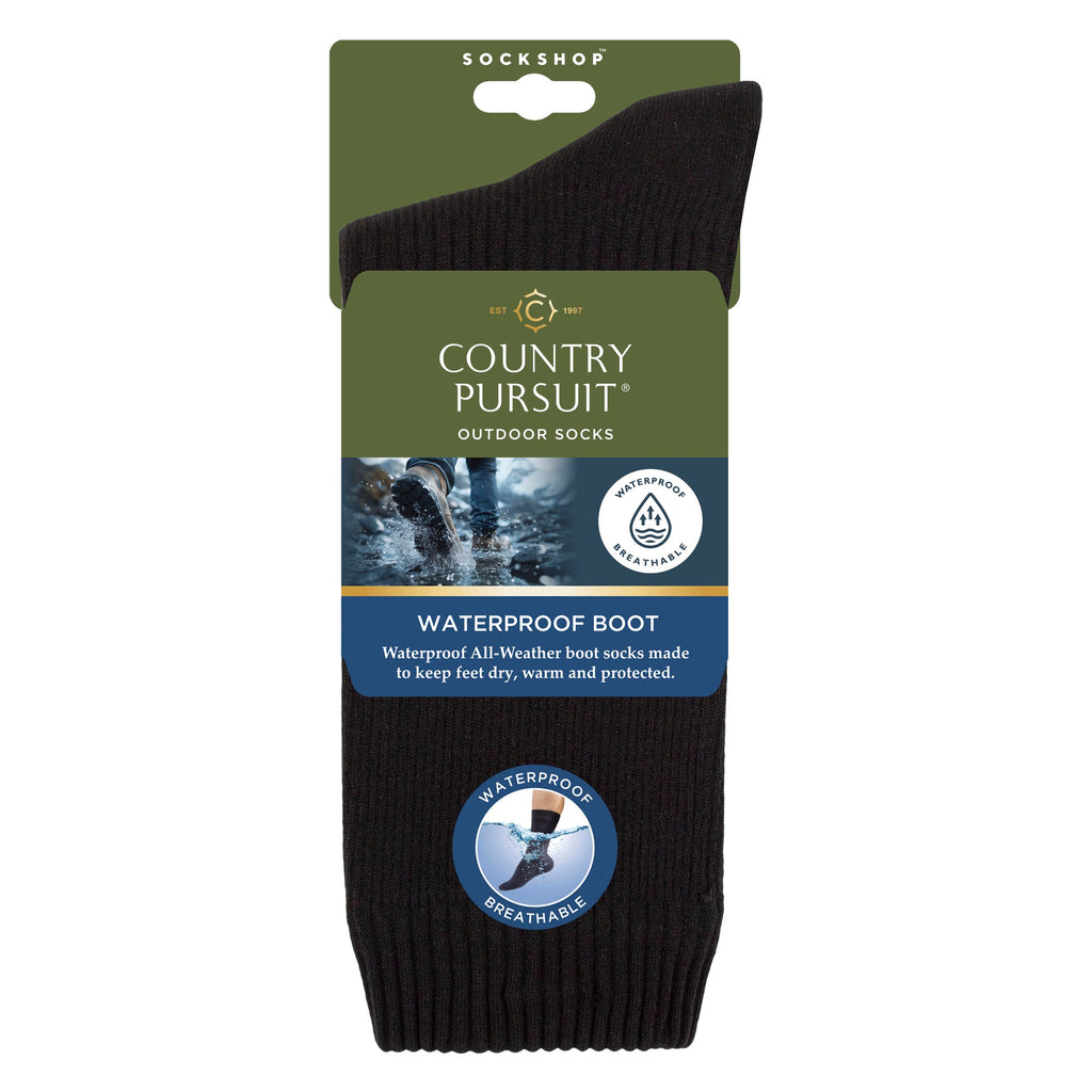 Mens Ladies Waterproof Outdoor Boot Socks - Durable Triple Layer Hiking Socks
