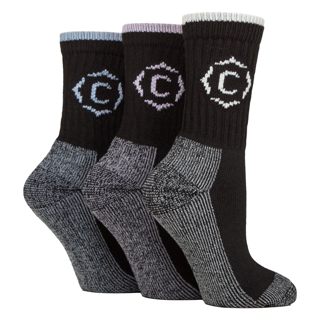 Ladies Heavy Duty Durable Cushioned Hiking Socks with Reinforced Heel & Toe