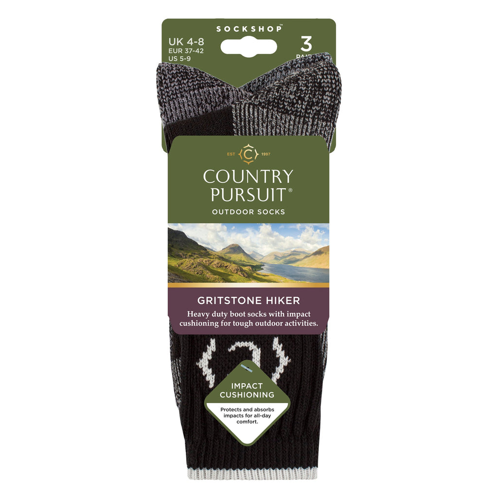 Ladies Heavy Duty Durable Cushioned Hiking Socks with Reinforced Heel & Toe