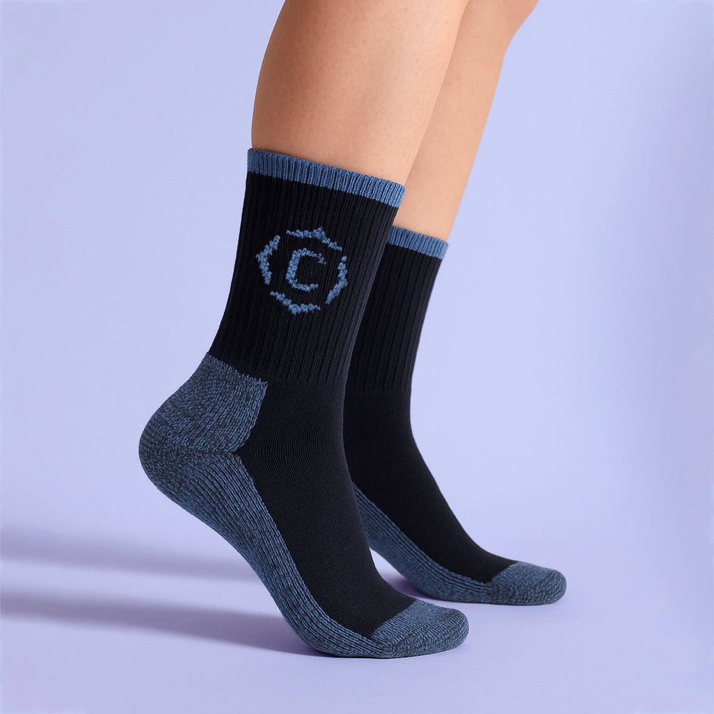 Ladies Heavy Duty Durable Cushioned Hiking Socks with Reinforced Heel & Toe