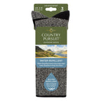 3 Pairs Ladies Water Repellent Midweight Outdoor Socks for Hiking & Walking