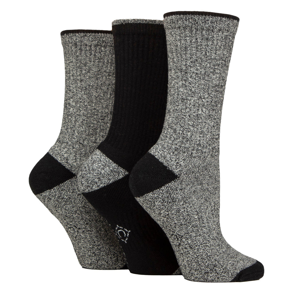 6 Pairs Ladies Water Repellent Midweight Outdoor Socks for Hiking & Walking