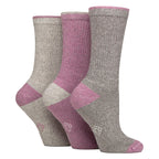 3 Pairs Ladies Water Repellent Midweight Outdoor Socks for Hiking & Walking