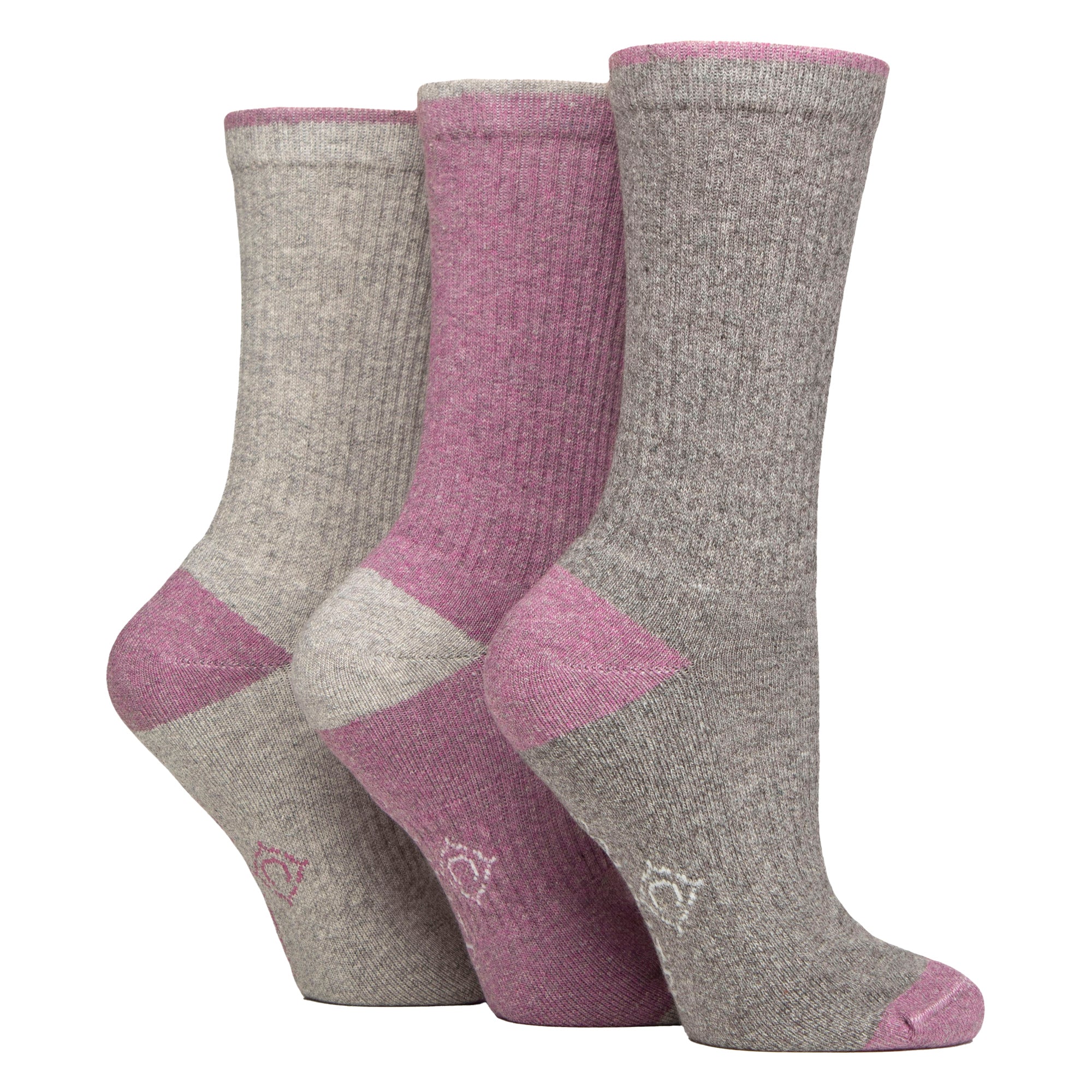 3 Pairs Ladies Water Repellent Midweight Outdoor Socks for Hiking & Walking