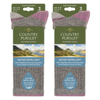 6 Pairs Ladies Water Repellent Midweight Outdoor Socks for Hiking & Walking