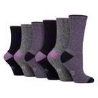 6 Pairs Ladies Water Repellent Midweight Outdoor Socks for Hiking & Walking