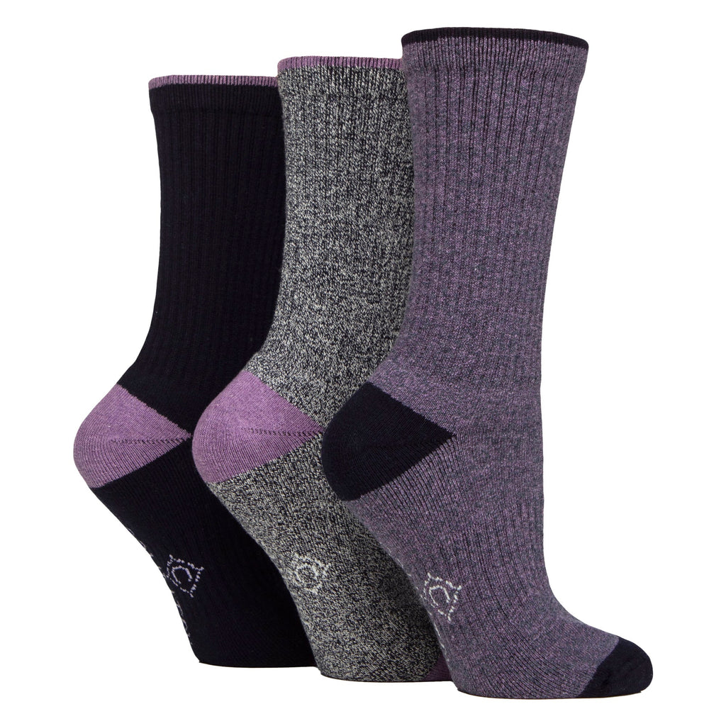 6 Pairs Ladies Water Repellent Midweight Outdoor Socks for Hiking & Walking