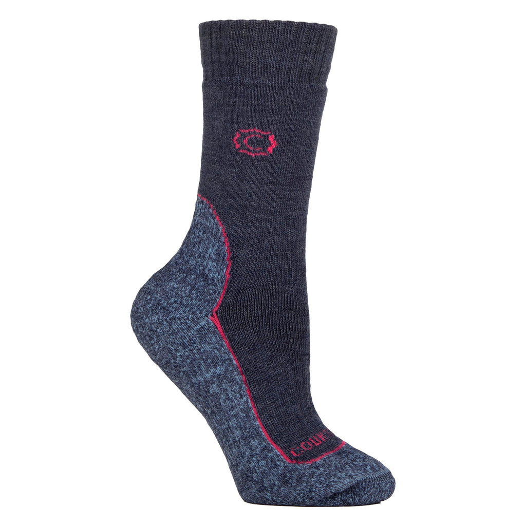 Ladies Wool Blend Cushioned Walker Socks for Hiking & Outdoor Comfort