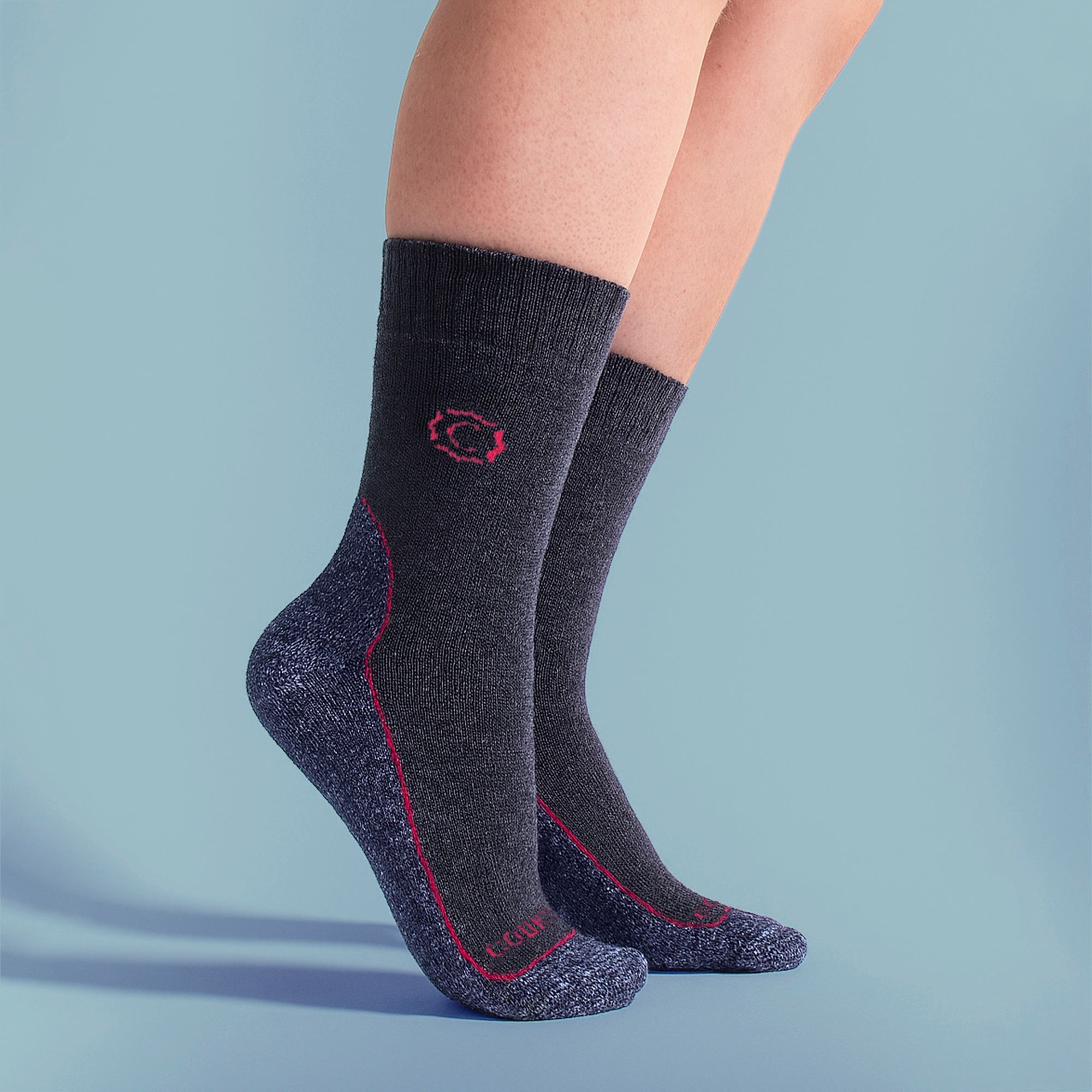 Ladies Wool Blend Cushioned Walker Socks for Hiking & Outdoor Comfort