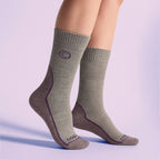 Ladies Wool Blend Cushioned Walker Socks for Hiking & Outdoor Comfort