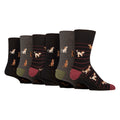 6 Pairs Mens  NON ELASTIC Cotton Rich Novelty Patterned Socks