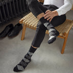 12 Pairs Mens Gentle Grip Loose Top Socks | Extra Wide Non Elastic Socks