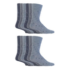 12 Pairs Mens Gentle Grip Loose Top Socks | Extra Wide Non Elastic Socks