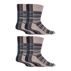 12 Pairs Mens Gentle Grip Loose Top Socks | Extra Wide Non Elastic Socks