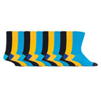 12 Pairs Mens Gentle Grip Loose Top Socks | Extra Wide Non Elastic Socks