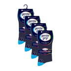 12 Pairs Mens Gentle Grip Loose Top Socks | Extra Wide Non Elastic Socks