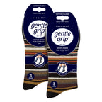 6 Pairs Mens Cotton Socks | Patterned Soft Non-Binding Everyday Socks