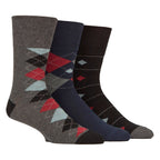 6 Pairs Mens Cotton Socks | Patterned Soft Non-Binding Everyday Socks