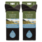6 Pairs Mens Water Repellent Midweight Outdoor Socks for Hiking & Walking