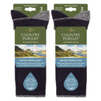 6 Pairs Mens Water Repellent Midweight Outdoor Socks for Hiking & Walking