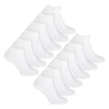 12 Pack Mens 100% Cotton Trainer Socks