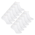 12 Pack Mens 100% Cotton Trainer Socks