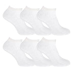 12 Pack Mens 100% Cotton Trainer Socks