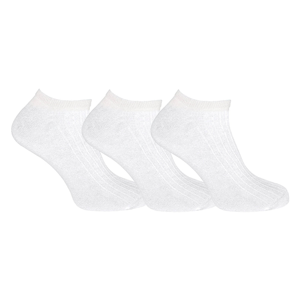 3 Pack Mens 100% Cotton Trainer Socks