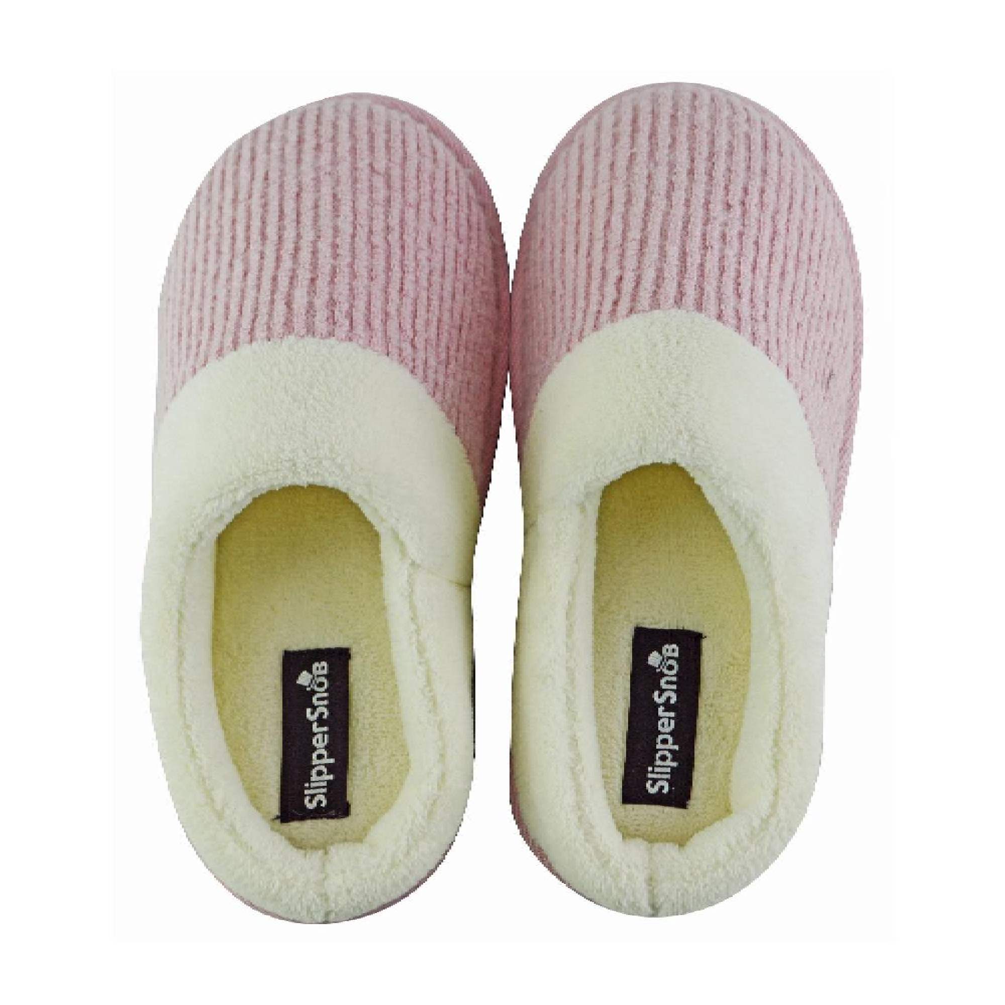 Ladies Soft Plush Lined Mule Slip On Slippers (6 Sizes)