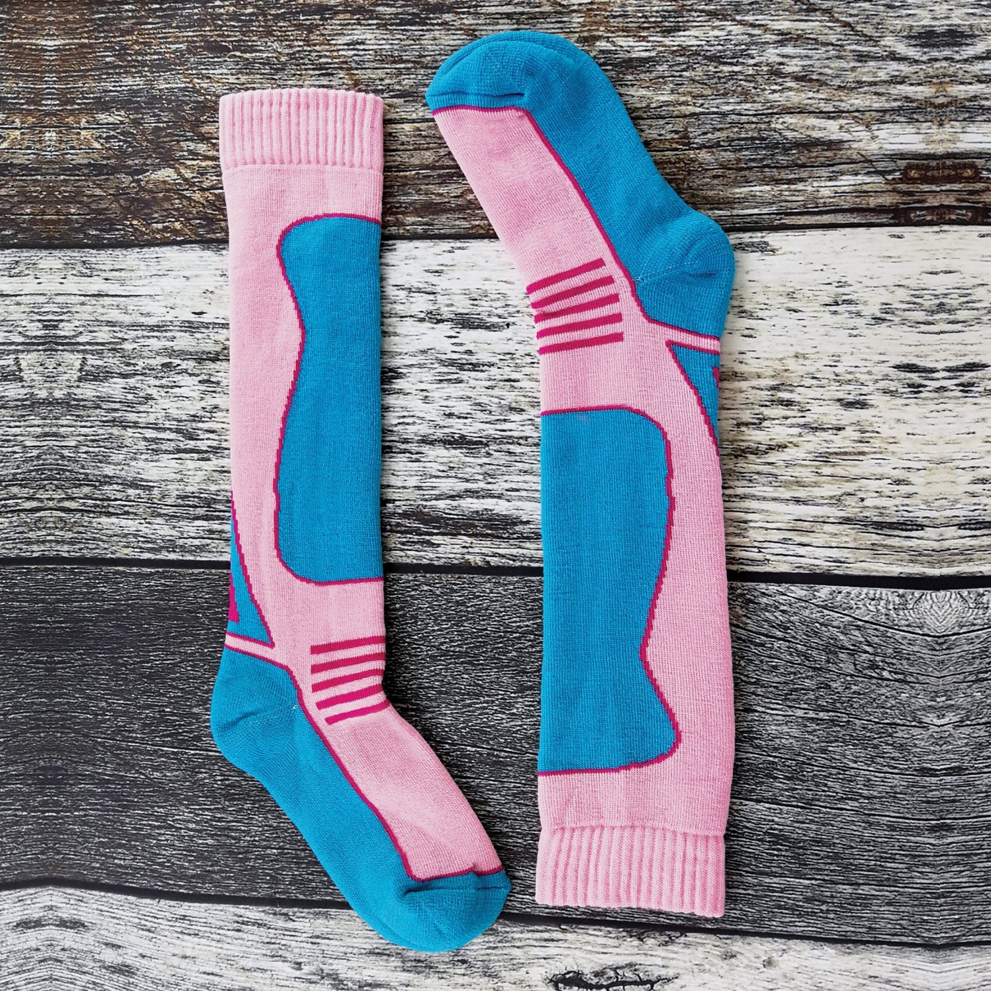 4 Pack Boys Long Knee High Wool Blend Ski Socks