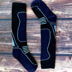 4 Pack Boys Long Knee High Wool Blend Ski Socks