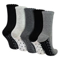 5 Pairs Ladies Lace Effect Footbed Socks - Soft Cotton Rich Everyday Socks