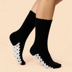 5 Pairs Ladies Lace Effect Footbed Socks - Soft Cotton Rich Everyday Socks