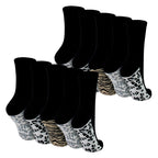 Ladies Cotton Animal Print Footbed Socks Soft Cushioned Comfy Socks
